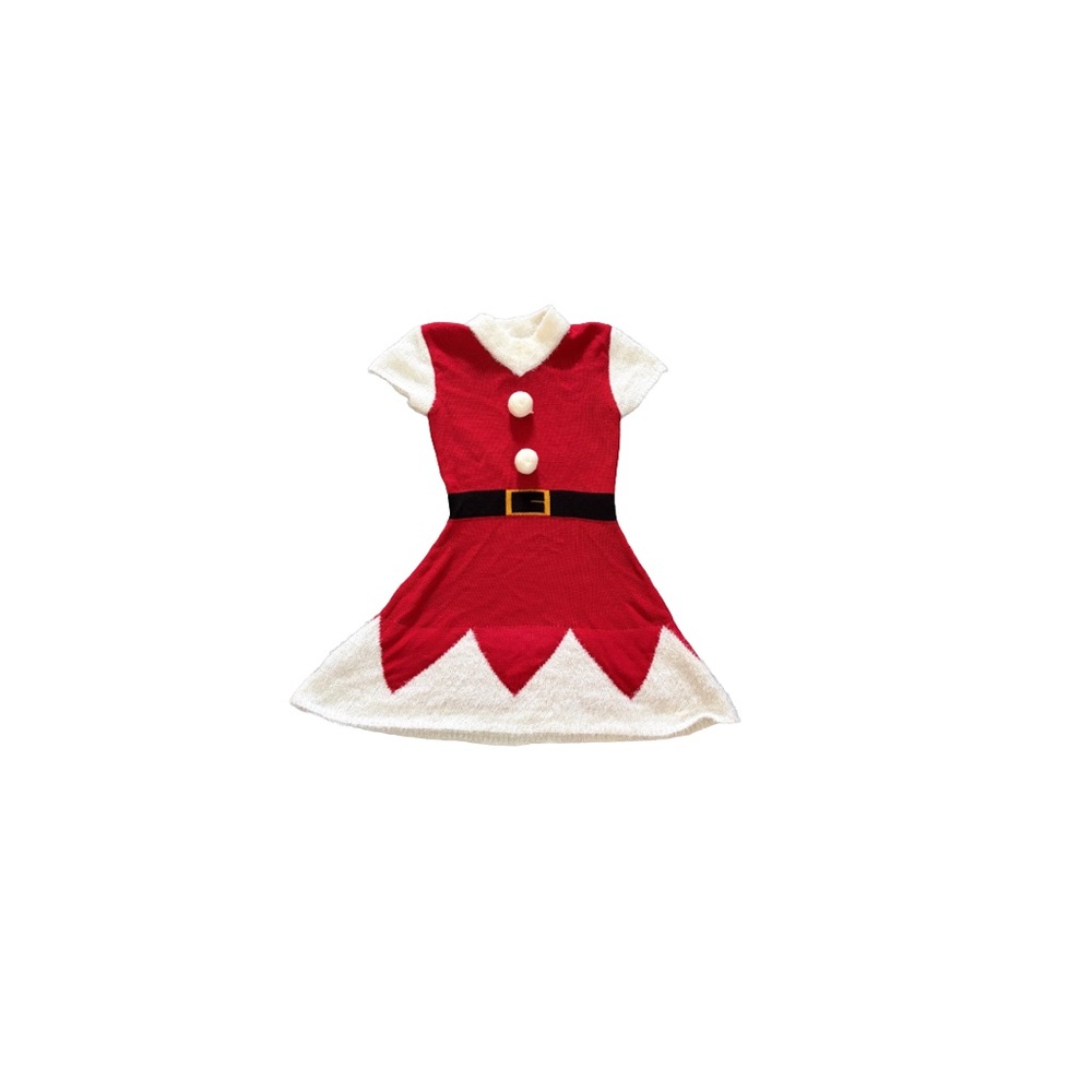 Festive Red and White Santa dress women’s size small